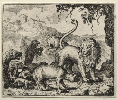 Reynard la Volpe: Prima lamentela del lupo da Allart van Everdingen