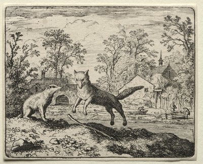 Reynard la volpe: Reynard fa penitenza da Allart van Everdingen