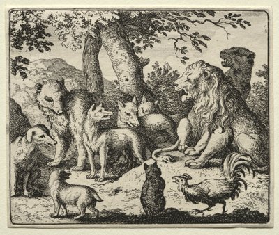 Reynard la Volpe: Reynard si scagiona da Allart van Everdingen