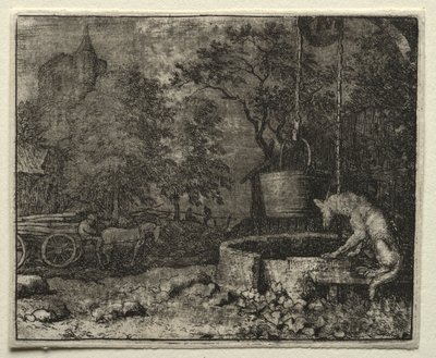 Reynard la Volpe: Reynard inganna la moglie del lupo da Allart van Everdingen