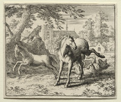 Reynard la volpe: Reynard inganna il lupo da Allart van Everdingen