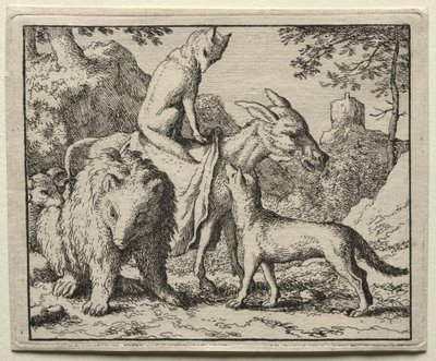 Reynard la volpe: Reynard e i suoi compagni da Allart van Everdingen