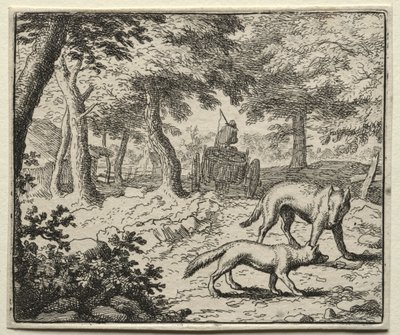 Reynard la Volpe: La difesa dei Tassi di Reynard da Allart van Everdingen
