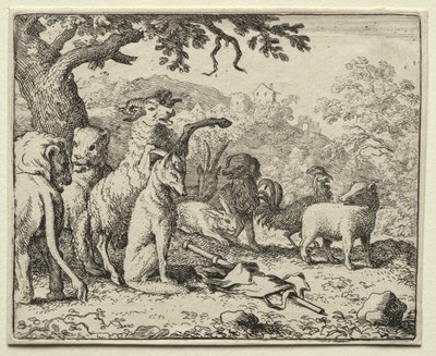Reynard la Volpe: La benedizione data a Reynard da Allart van Everdingen
