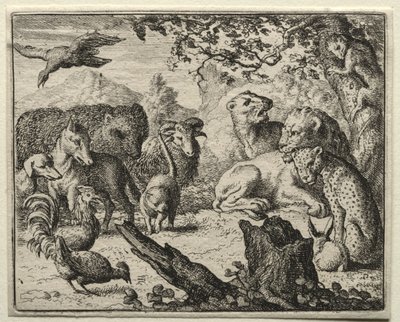 Reynard la volpe: La corte dei leoni da Allart van Everdingen
