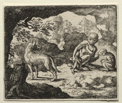 Reynard la Volpe: Il lupo nella tana della scimmia da Allart van Everdingen