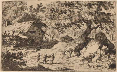 Cottage in rovina da Allart van Everdingen