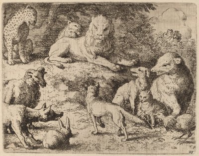 Gli animali presentano le loro accuse contro Reynard da Allart van Everdingen