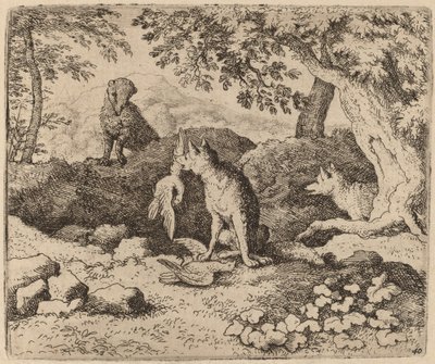 Il tasso va ad avvertire Reynard da Allart van Everdingen