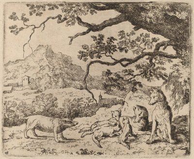 Il tasso inviato come messaggero, probabilmente c. 1645-1656 da Allart van Everdingen