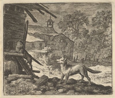Il gatto sale su un fienile, 1650-75 da Allart van Everdingen