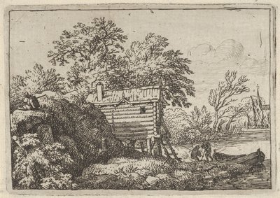 La capanna del pescatore, XVII secolo da Allart van Everdingen
