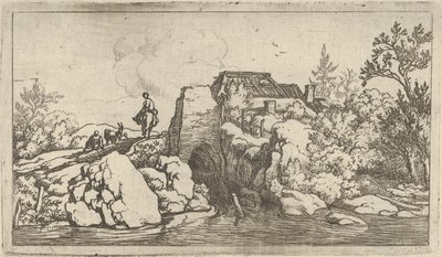 Il cavaliere sul ponte di pietra da Allart van Everdingen
