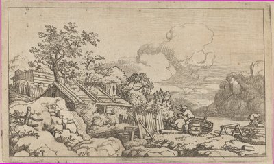 La capanna del carpentiere, XVII secolo da Allart van Everdingen
