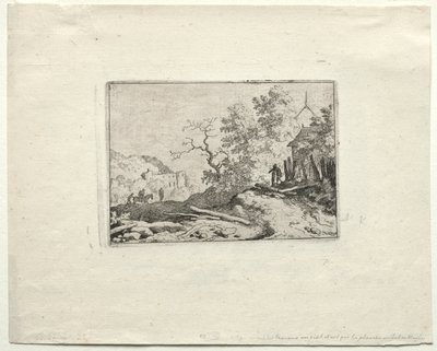 La Capanna con la Recinzione Rustica da Allart van Everdingen