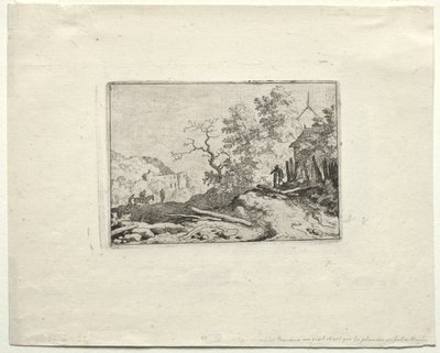 La capanna con la recinzione rustica da Allart van Everdingen
