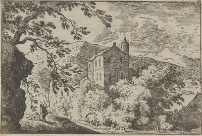 La grande casa con la torretta, XVII secolo da Allart van Everdingen