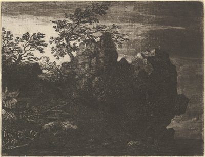 La Grande Roccia al Fiume, XVII secolo da Allart van Everdingen