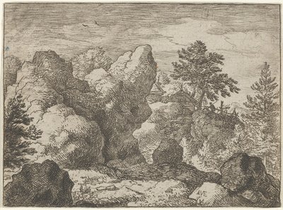 La roccia appuntita, XVII secolo da Allart van Everdingen