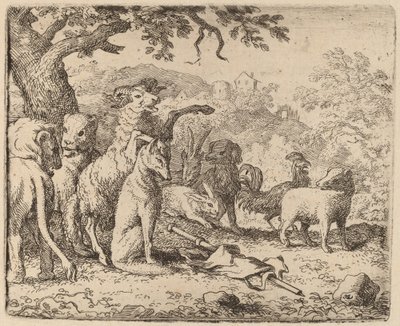 Il montone benedice Reynard, probabilmente c. 1645-1656 da Allart van Everdingen