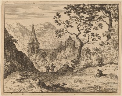 Il campanile da Allart van Everdingen