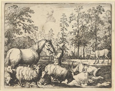 La storia del cavallo che vuole vendicarsi del cervo, 1650-75 da Allart van Everdingen