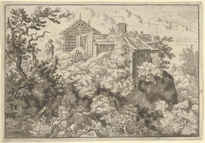 Le tre casette sulla collina, XVII secolo da Allart van Everdingen