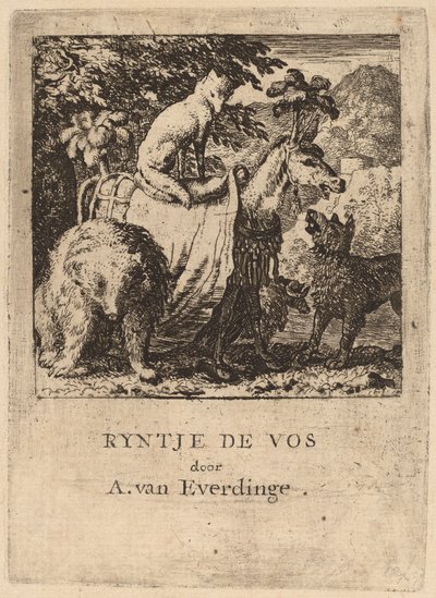 Il trionfo di Reynard, probabilmente c. 1645-1656 da Allart van Everdingen