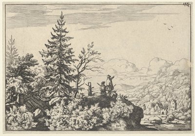 I due uomini sulla collina, XVII secolo da Allart van Everdingen