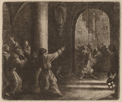 Il lupo e la campana del convento, probabilmente c. 1645-1656 da Allart van Everdingen