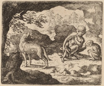 Il lupo e le scimmie, probabilmente c. 1645-1656 da Allart van Everdingen