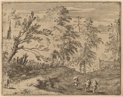 Tre facchini, probabilmente c. 1645-1656 da Allart van Everdingen