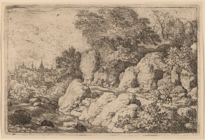 Due Cavalieri su un Sentiero Roccioso da Allart van Everdingen