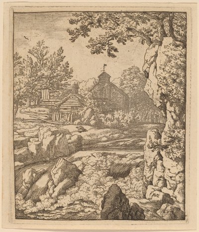 Cascata, probabilmente c. 1645-1656 da Allart van Everdingen