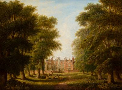 Veduta di Castle Bromwich Hall, c.1844-82 da Allen Edward Everitt