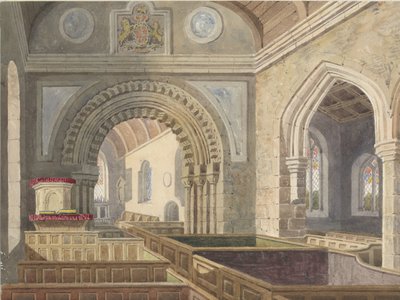Interno della Chiesa di Longdon da Allen Edward Everitt