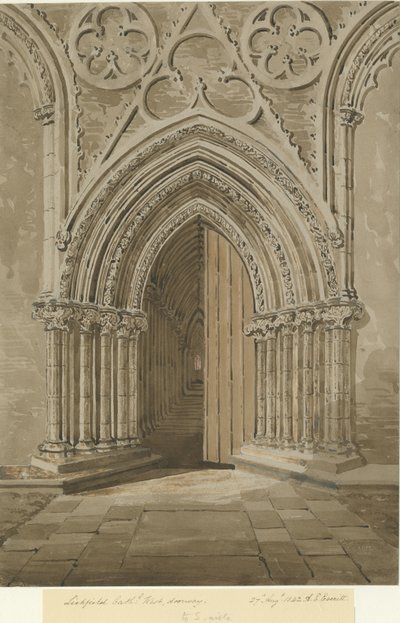 Cattedrale di Lichfield - Porta Ovest da Allen Edward Everitt