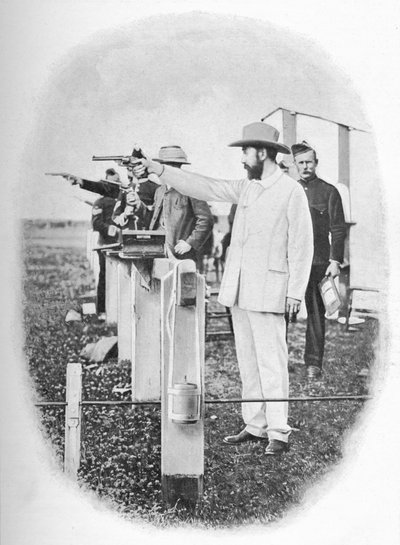 Il signor Winans che spara a Bisley, c1903 da Allen Hastings Fry