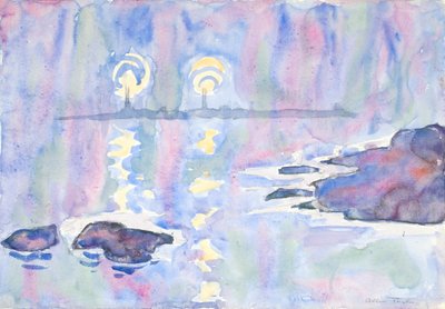 Acquerello n. 73, blu e lavanda, 1928 da Allen Tucker