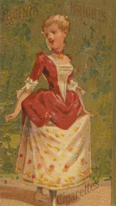 Dalla serie Ragazze e Bambini N64 promuovendo le sigarette Virginia Brights per Allen &..., 1886 da Allen and Ginter