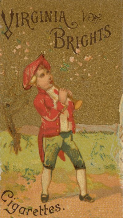 Dalla serie Ragazze e Bambini N64 promuovendo le sigarette Virginia Brights per Allen &..., 1886 da Allen and Ginter