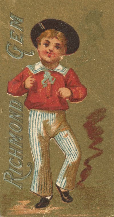 Dalla serie Ragazze e bambini N65 promuovendo le sigarette Richmond Gem per Allen &..., ca. 1886 da Allen and Ginter