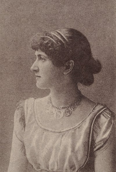 Kitty Welch, dalla serie Attrici N67 promuovendo Virginia Brights Cigarettes, ca. 1888 da Allen and Ginter