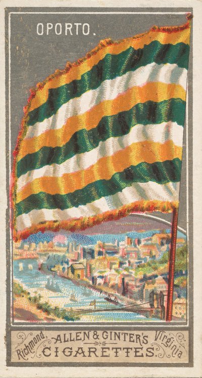 Oporto, dalla serie City Flags N6 per Allen & Ginter Cigarettes Brands, 1887 da Allen and Ginter
