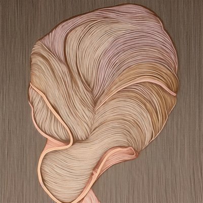 Curve organiche beige e rosa da Alma
