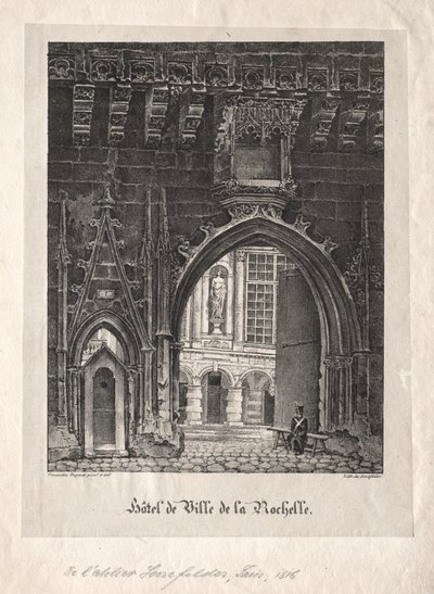 Hotel de Ville de la Rochelle, Francia da Alois Senefelder