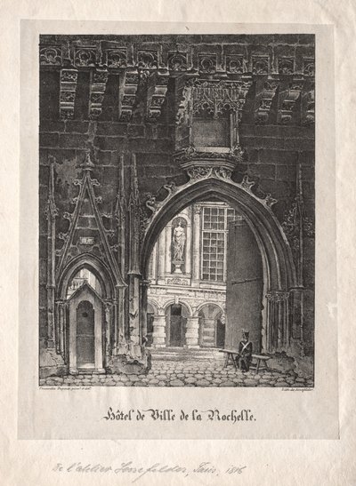 Hotel de Ville de la Rochelle, Francia da Alois Senefelder