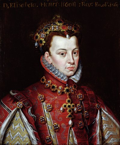 Ritratto di Elisabetta di Valois (1545-68) Regina di Spagna da Alonso (studio of) Sanchez Coello