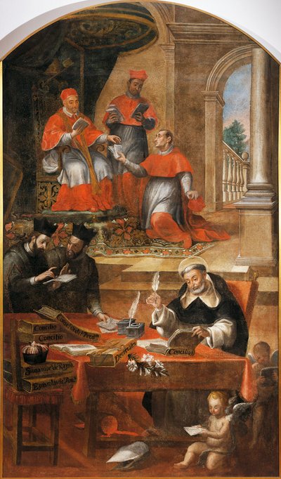 San Raimondo di Peñafort, consigliere di Papa Gregorio IX da Alonso Antonio Villamor