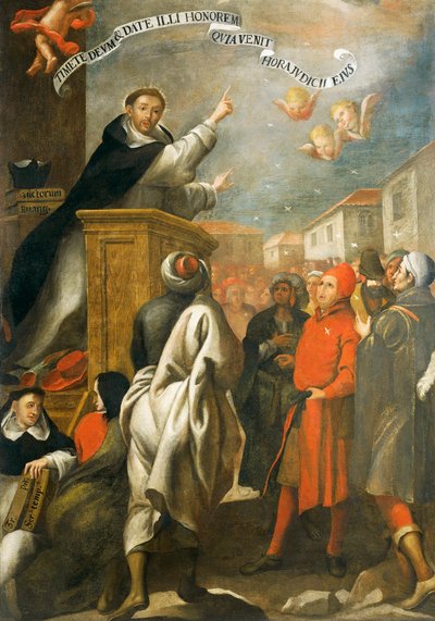 San Vincenzo Ferrer predica ai giovani di Salamanca, di Alonso Antonio Villamor da Alonso Antonio Villamor